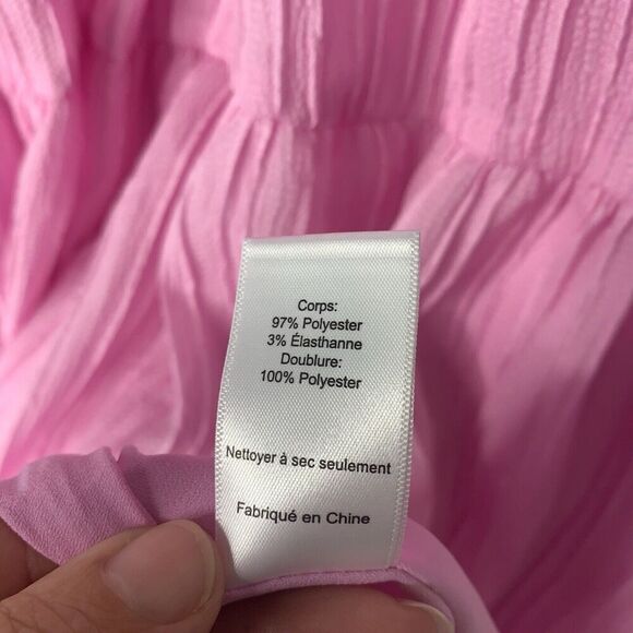 ASTR The Label Pink Tiered Gauze Halter Dress Womens Size Small NWT $138 - Picture 7 of 10